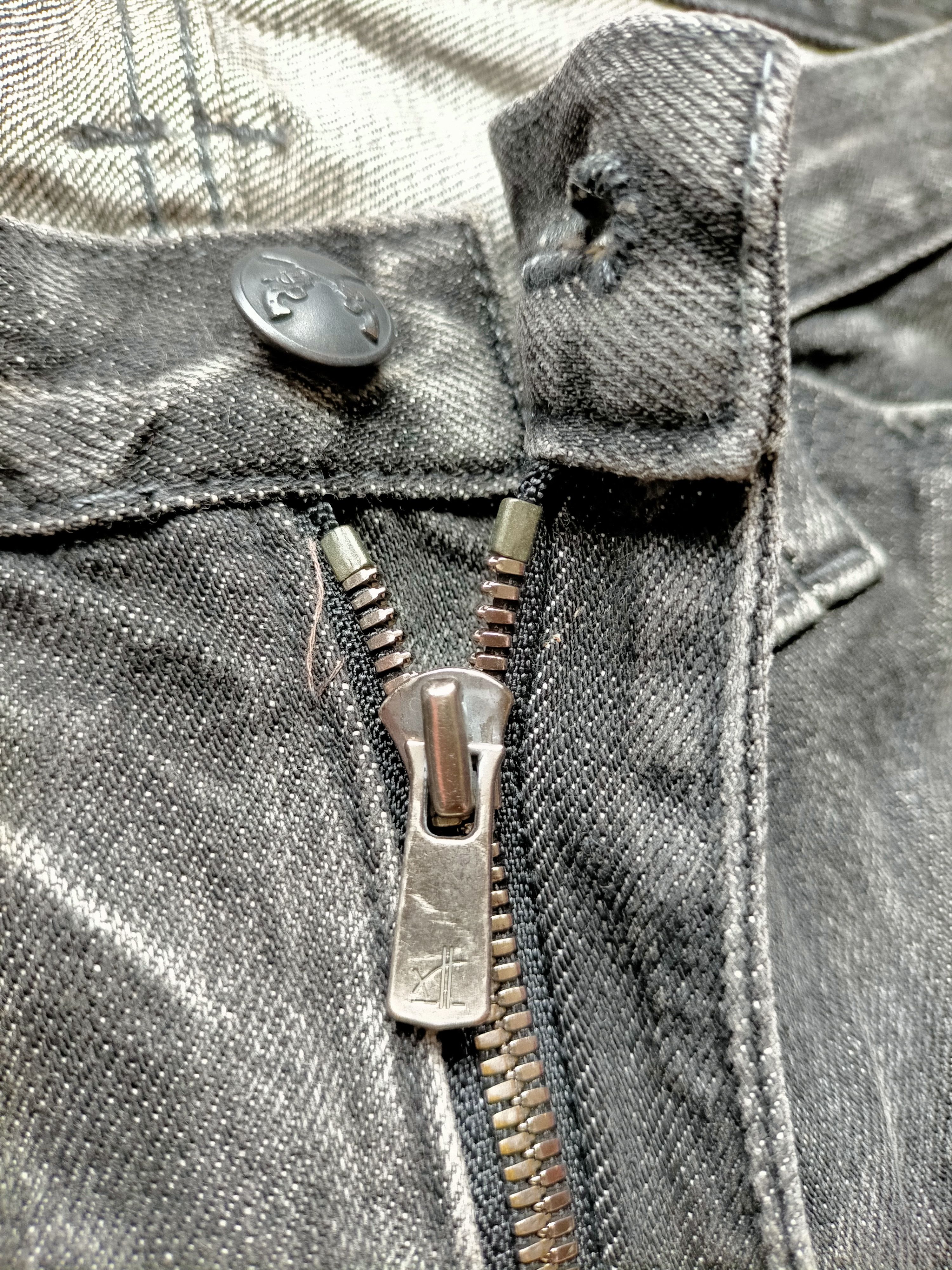 If Six Was Nine Roar Guns Made in Japan Punk style Black Denim Size US 31 - 16 Thumbnail