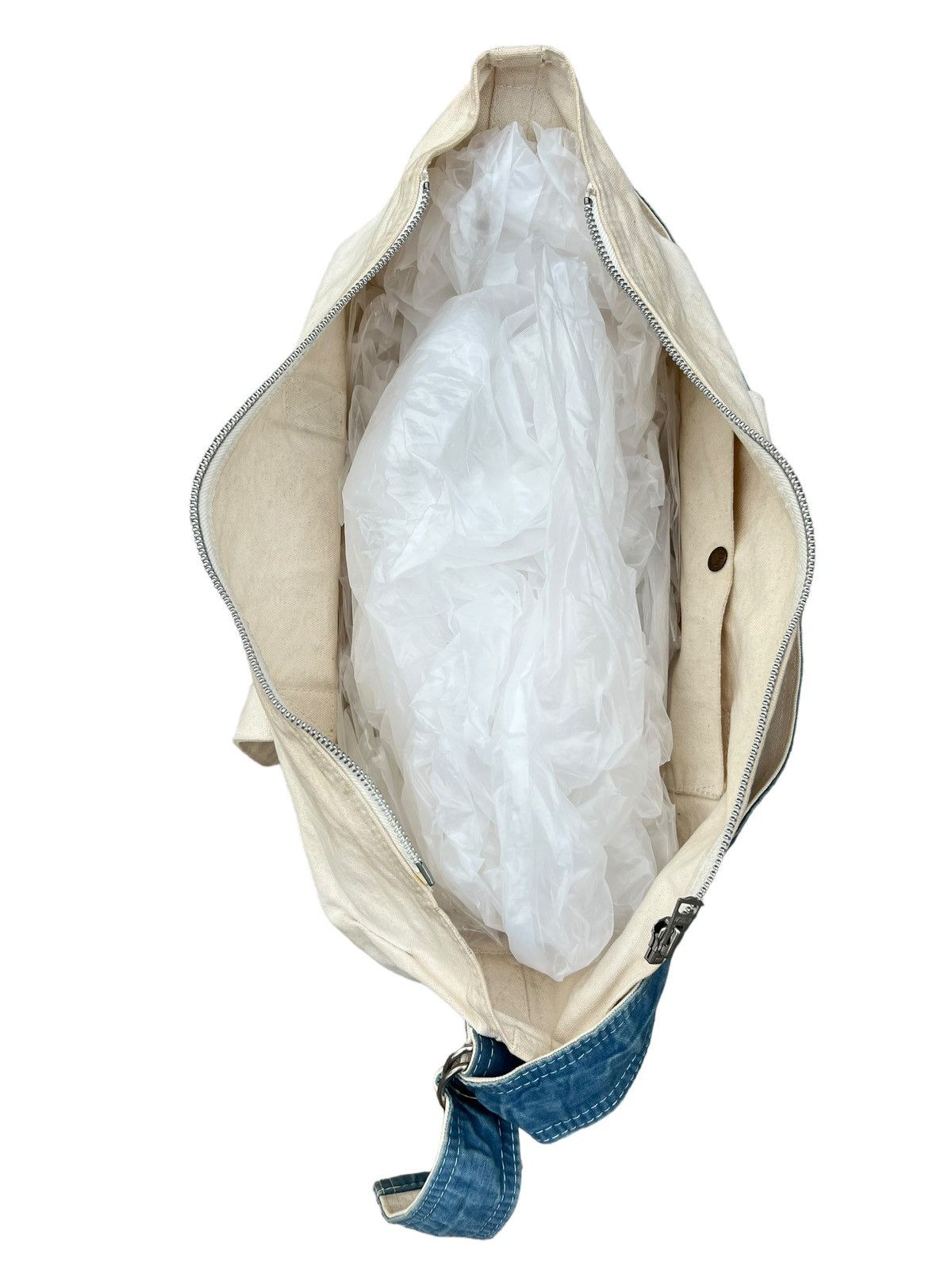 Japanese Brand Vintage Spellbound Patina Dirty Canvas 2 Way Tote Bag Size ONE SIZE - 17 Thumbnail