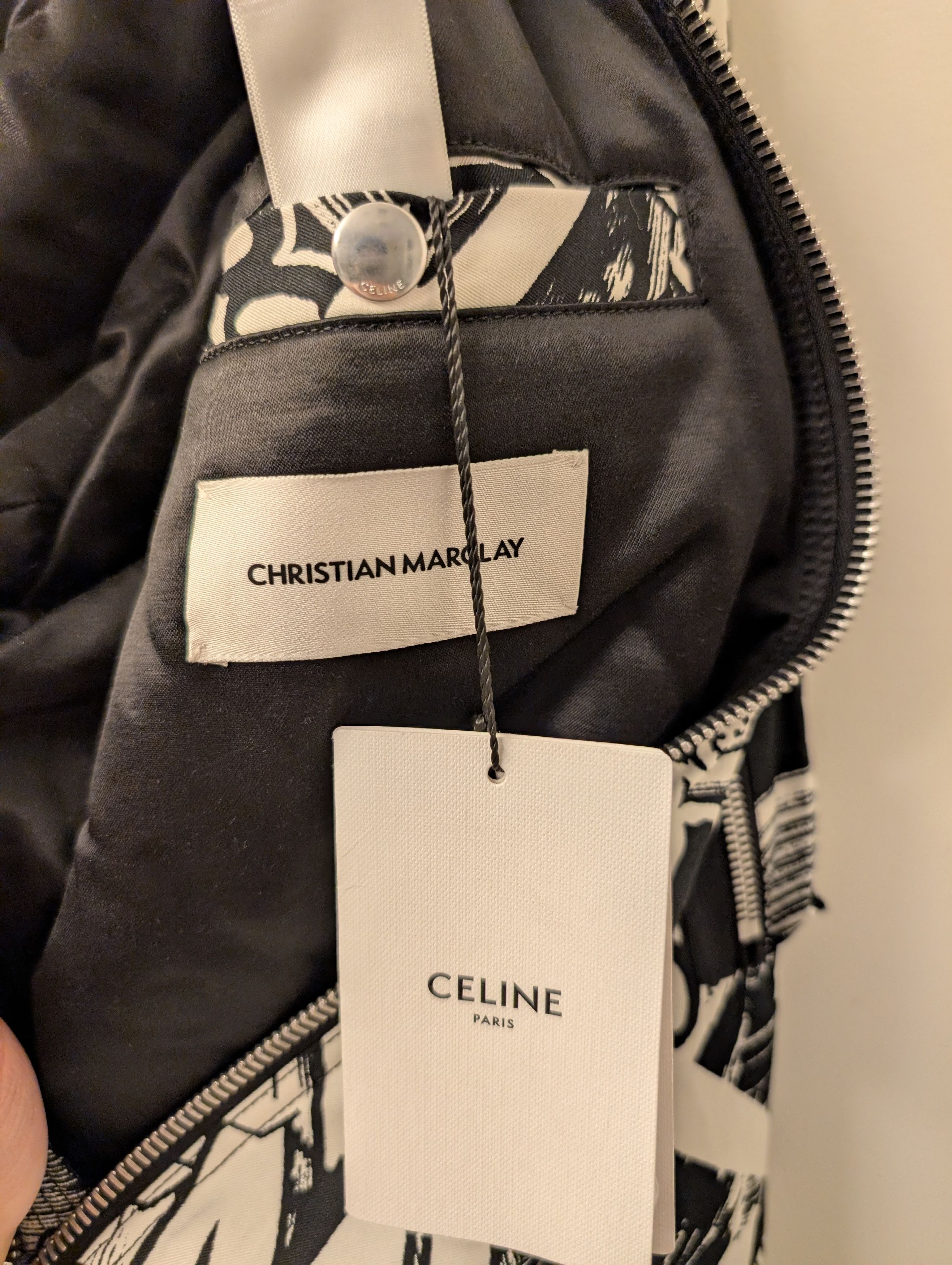 Celine × Hedi Slimane Hedi Era - Celine x Christian Marclay Bomber Jacket Size US S / EU 44-46 / 1 - 10 Thumbnail