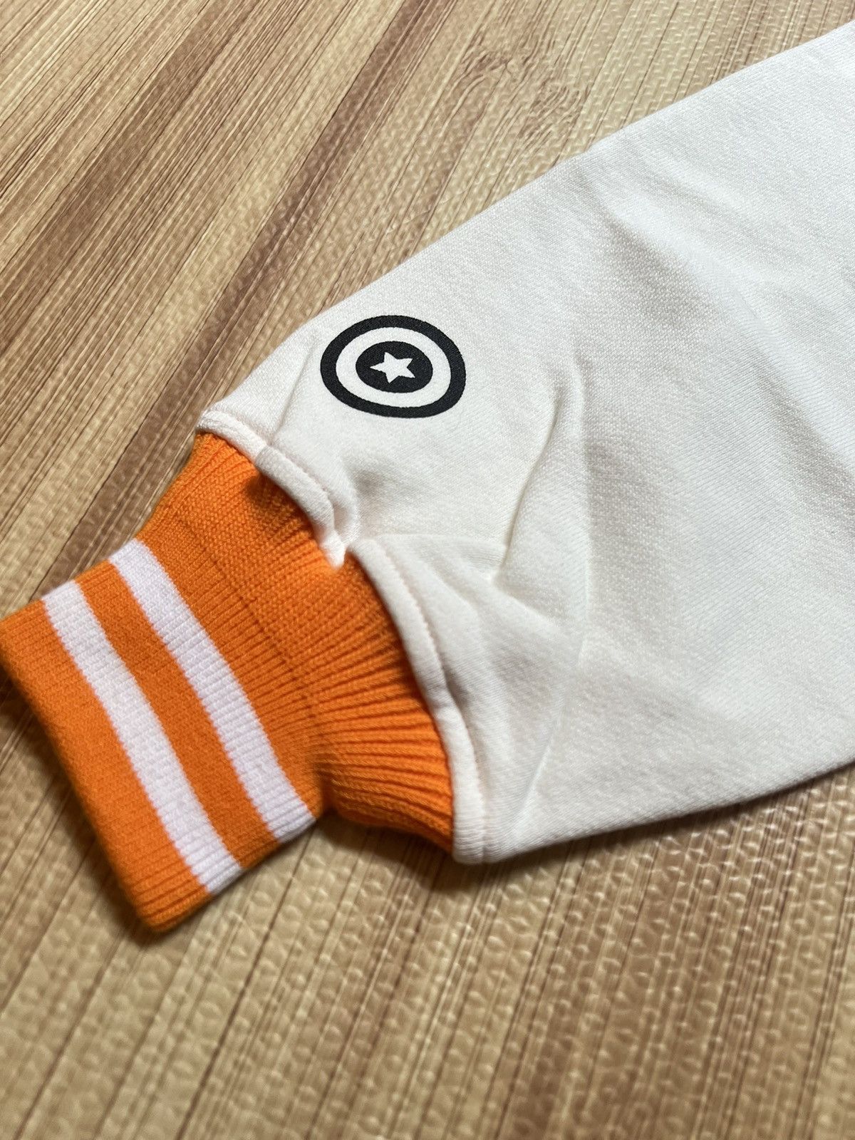 Bape NWT 2010 exclusive Tiger shark varsity hoodie orange Bape Size US M / EU 48-50 / 2 - 7 Thumbnail
