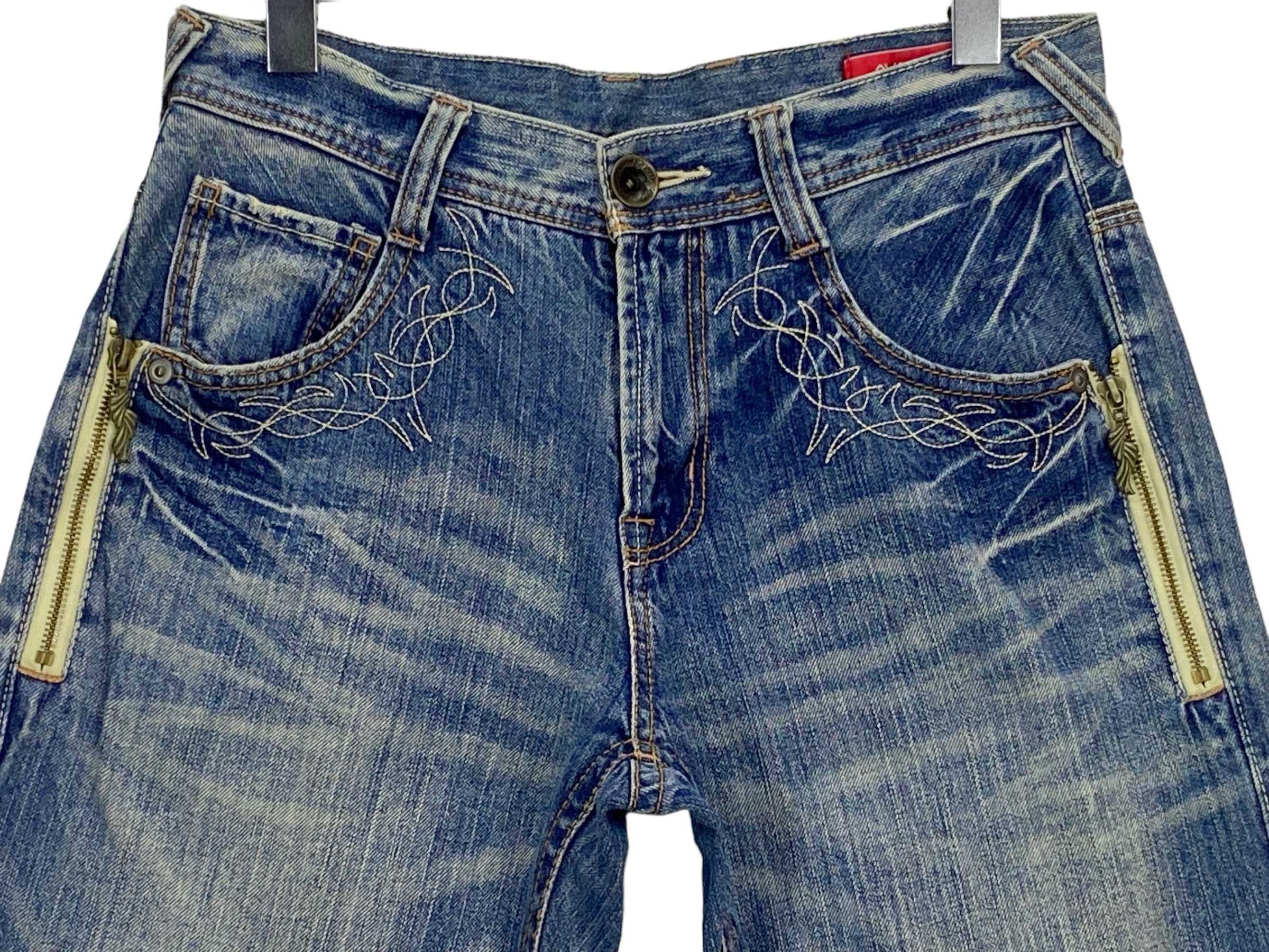 Japanese Brand Avail Acid Wash Denim Jeans Size US 31 - 3 Thumbnail