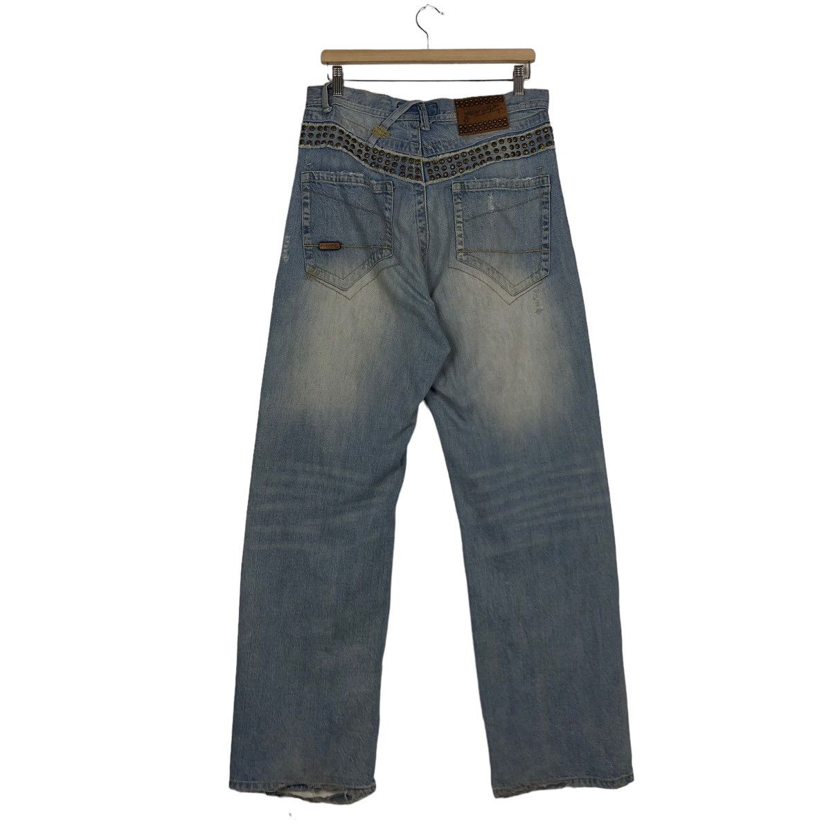 Hysteric Glamour 🔥Rare Punk Design Distressed Denim Jeans Japan Made Size US 32 / EU 48 - 7 Thumbnail