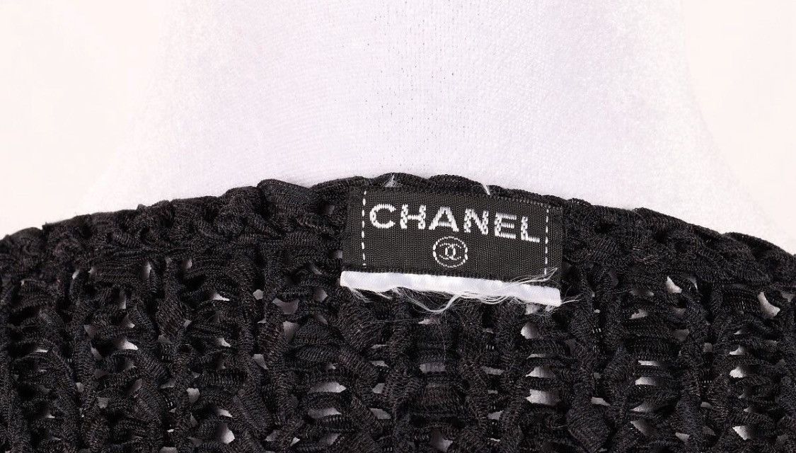 Chanel Chanel 2002 Cruise Black Crochet Cardigan Sweater Size S / US 4 / IT 40 - 4 Thumbnail