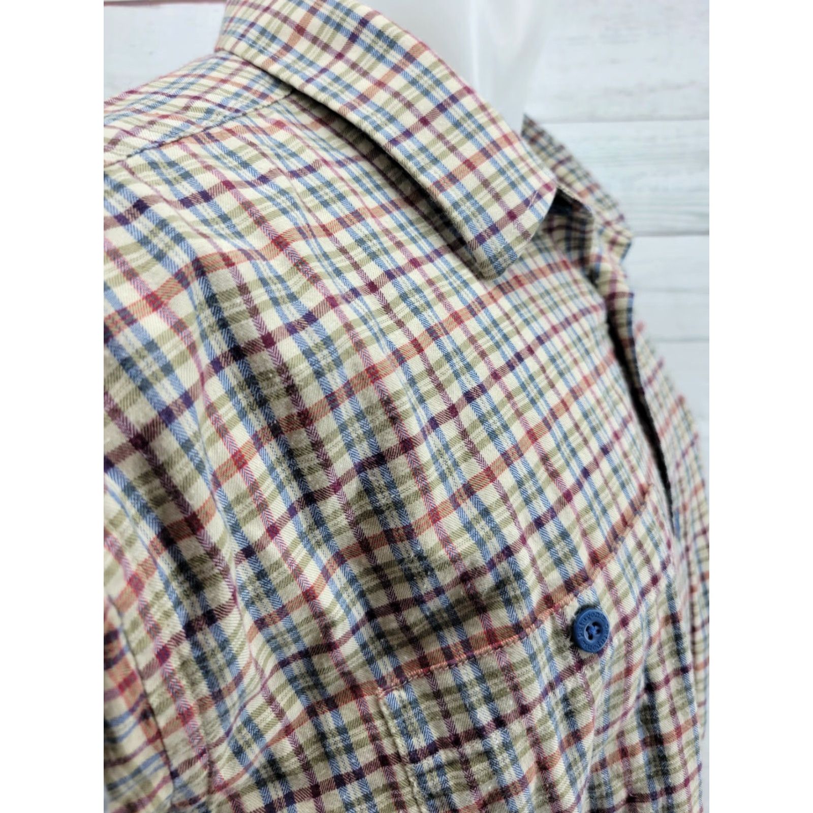 Patagonia Patagonia Men's XL Shirt Button-Down Collared Plaid Long Sleeve Organic Cotton Size US XL / EU 56 / 4 - 5 Thumbnail