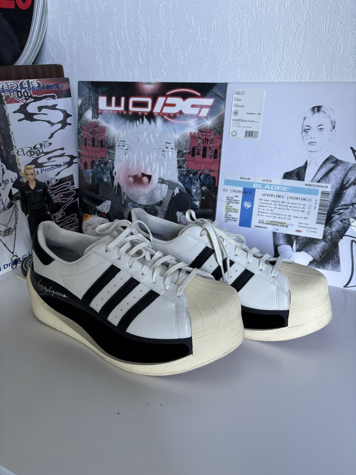 Adidas × Y-3 Y-3 gendo superstar platform shoes Size US 12 / EU 45 - 2 Thumbnail