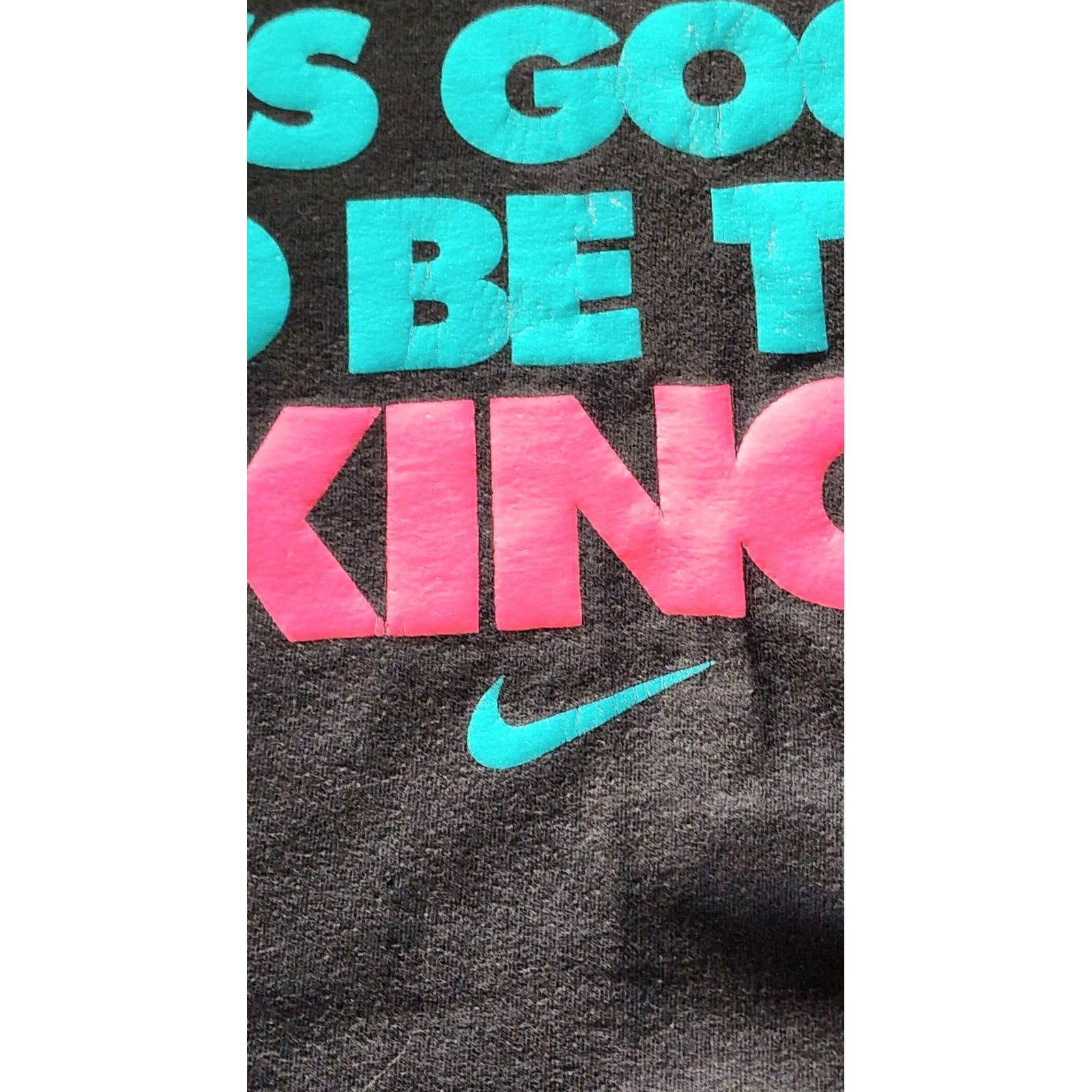 Nike VINTAGE Nike Lebron James Tee Large South Beach Miami Heat King James NBA Shirt Mens L Black Size US L / EU 52-54 / 3 - 3 Thumbnail