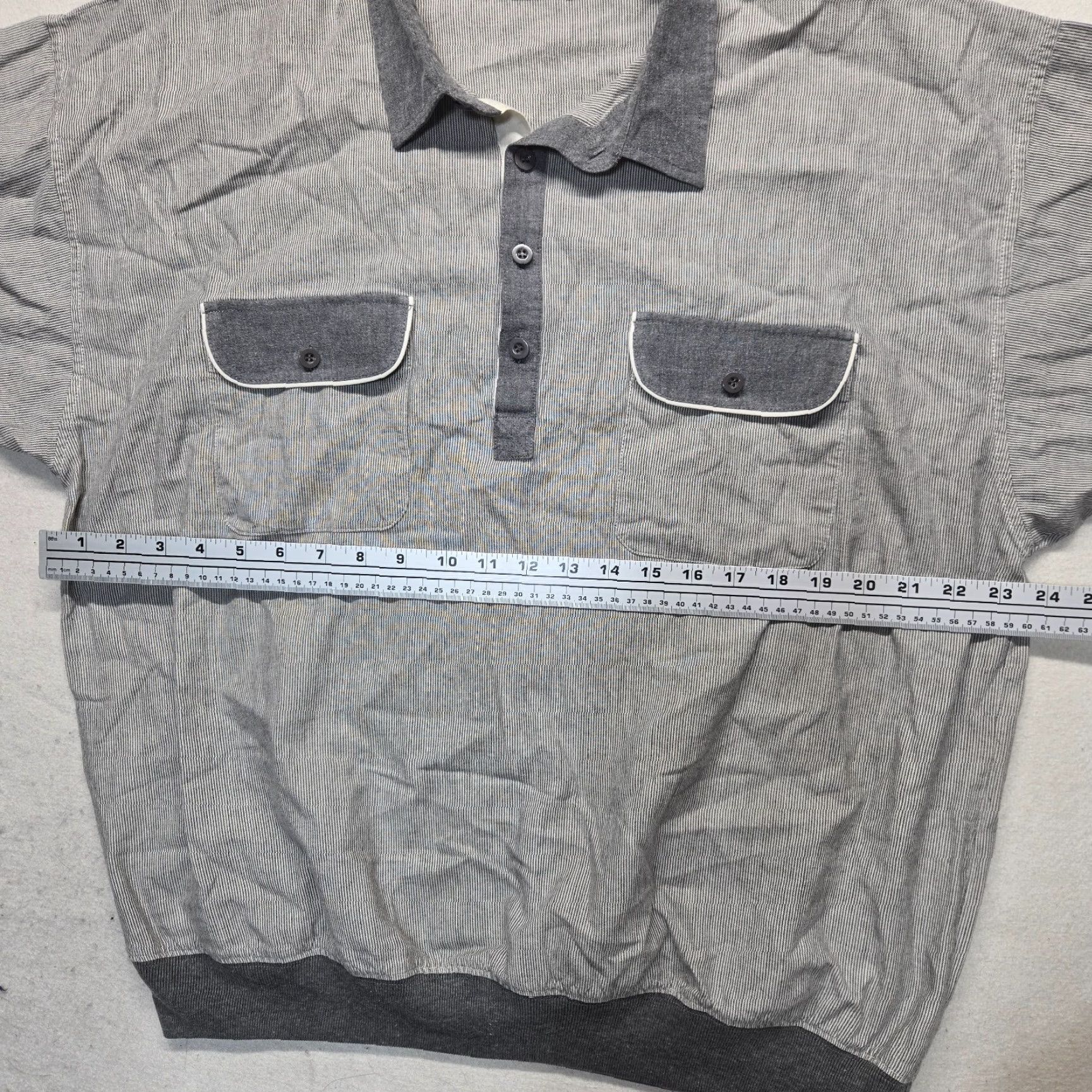 Vintage VINTAGE Alexxus Polo Shirt Men XL Gray Golf Short Sleeve 80s 90s Classic Sports Polo Mens Size US XL / EU 56 / 4 - 4 Thumbnail