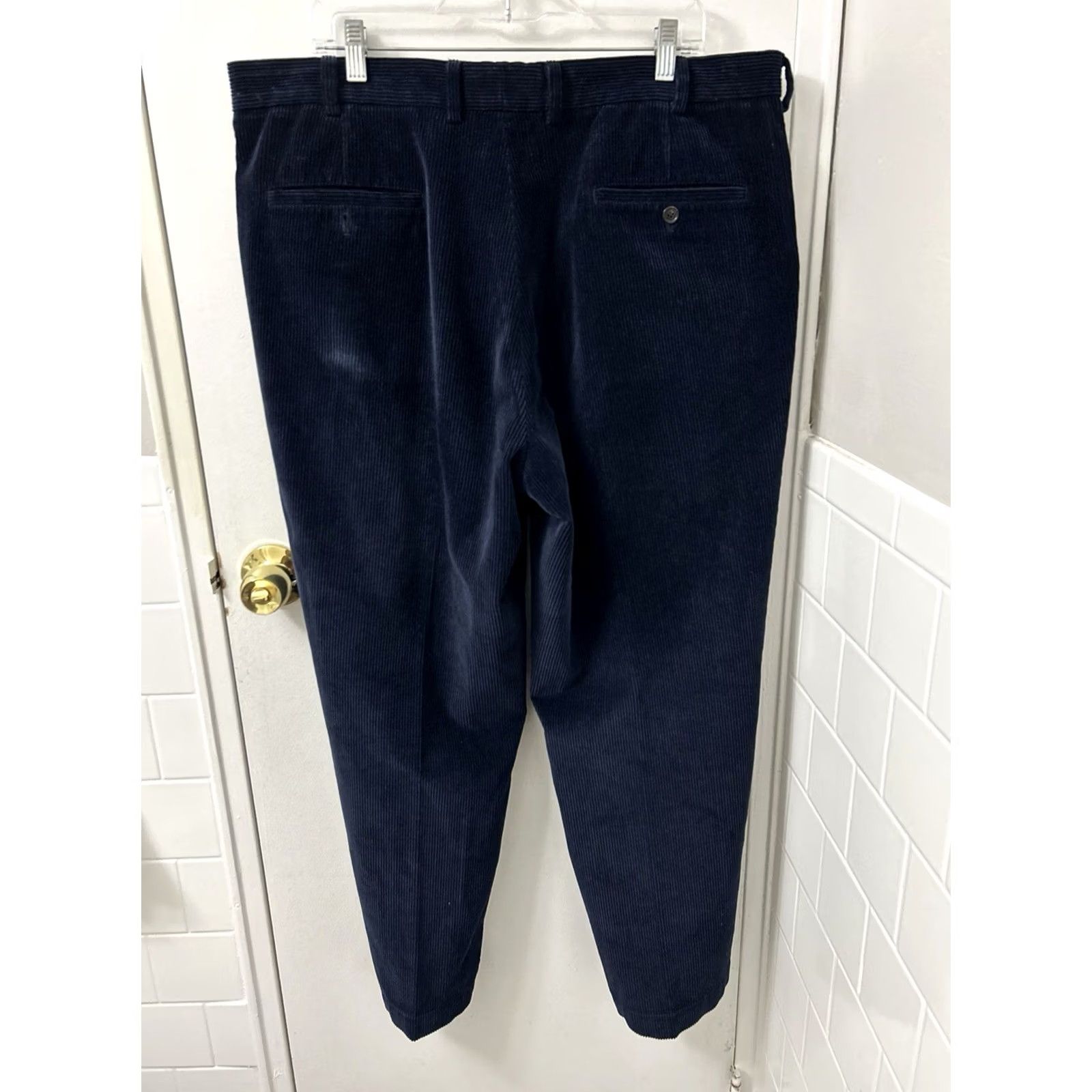 Brooks Brothers Brooks Brothers Hudson Corduroy Pants Mens 40x30 Navy Blue Straight Leg Trousers Dress Pants Slacks Casual Business Mens Regular Size 40 Blue Size US 40 / EU 56 - 7 Thumbnail