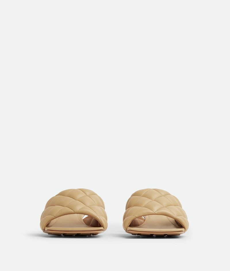 Bottega Veneta o1n1vont1225 Padded Mules in Beige Size US 6.5 / IT 36.5 - 2 Thumbnail