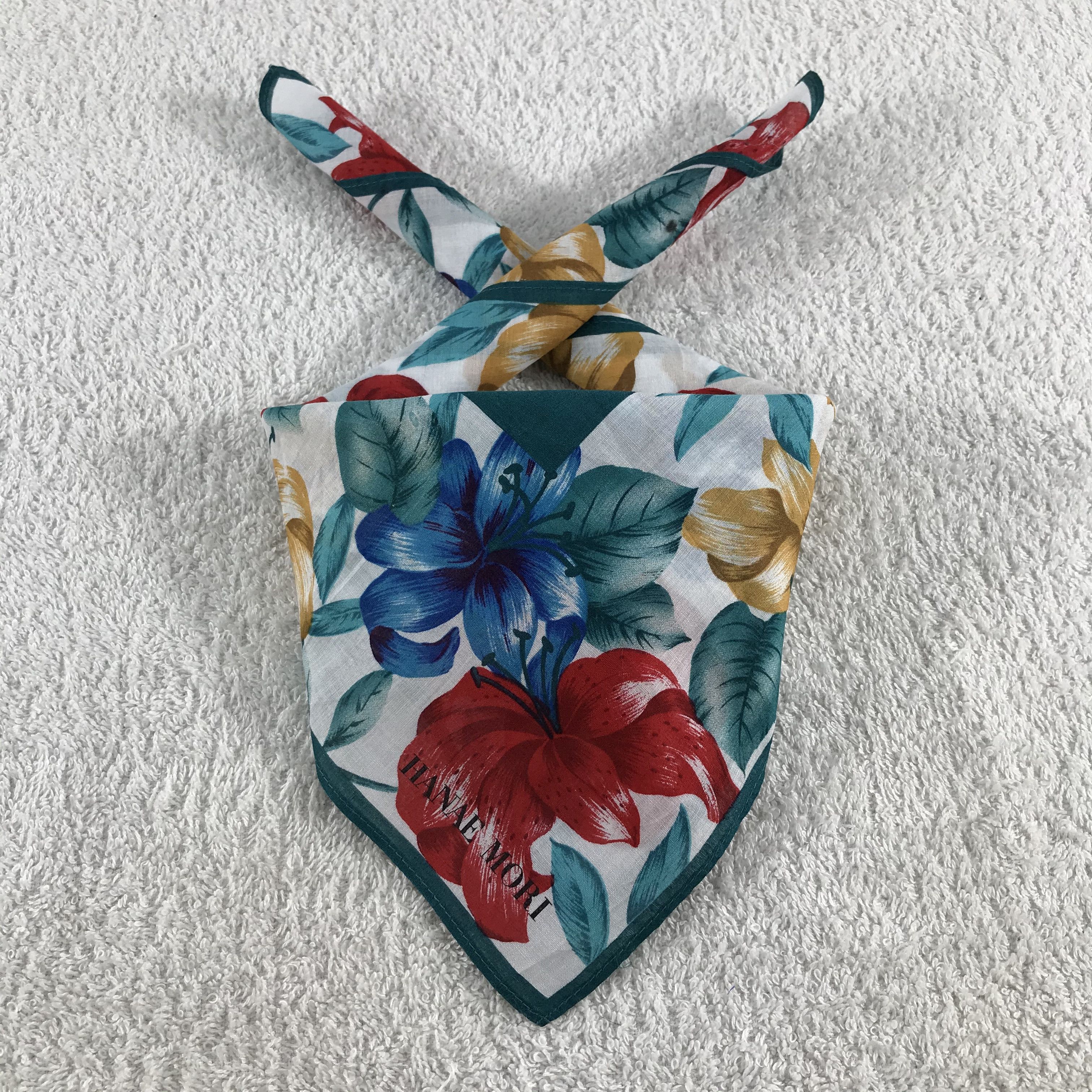 Hanae Mori × Vintage Hanae Mori Bandana / Handkerchief / Neckerchief - S103 Size ONE SIZE - 3 Thumbnail