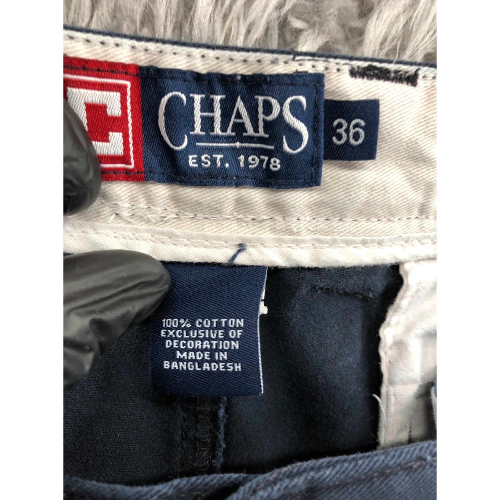 Chaps Chaps Chino Shorts Mens Size 36 Mid Rise Medium Wash Blue Size US 36 / EU 52 - 7 Thumbnail
