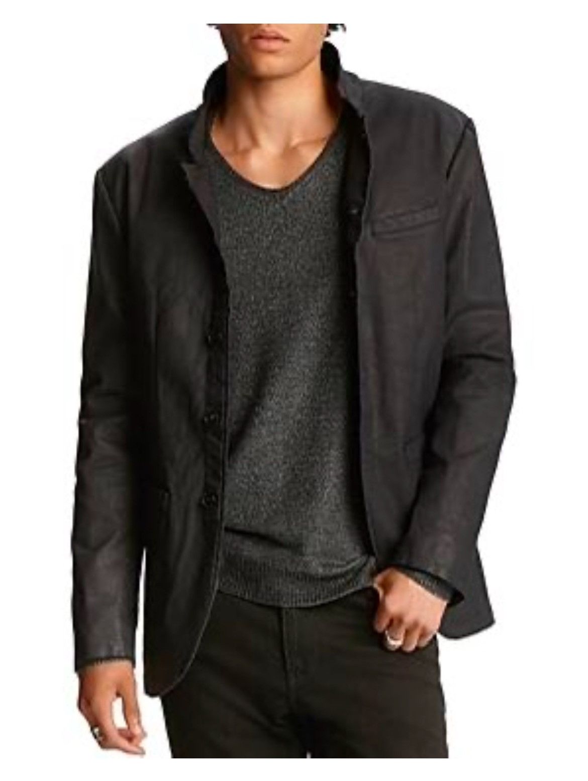 John Varvatos Slim Fit Stand Collar Jacket. Size EU 52 USA 42 Size US L / EU 52-54 / 3 - 2 Thumbnail