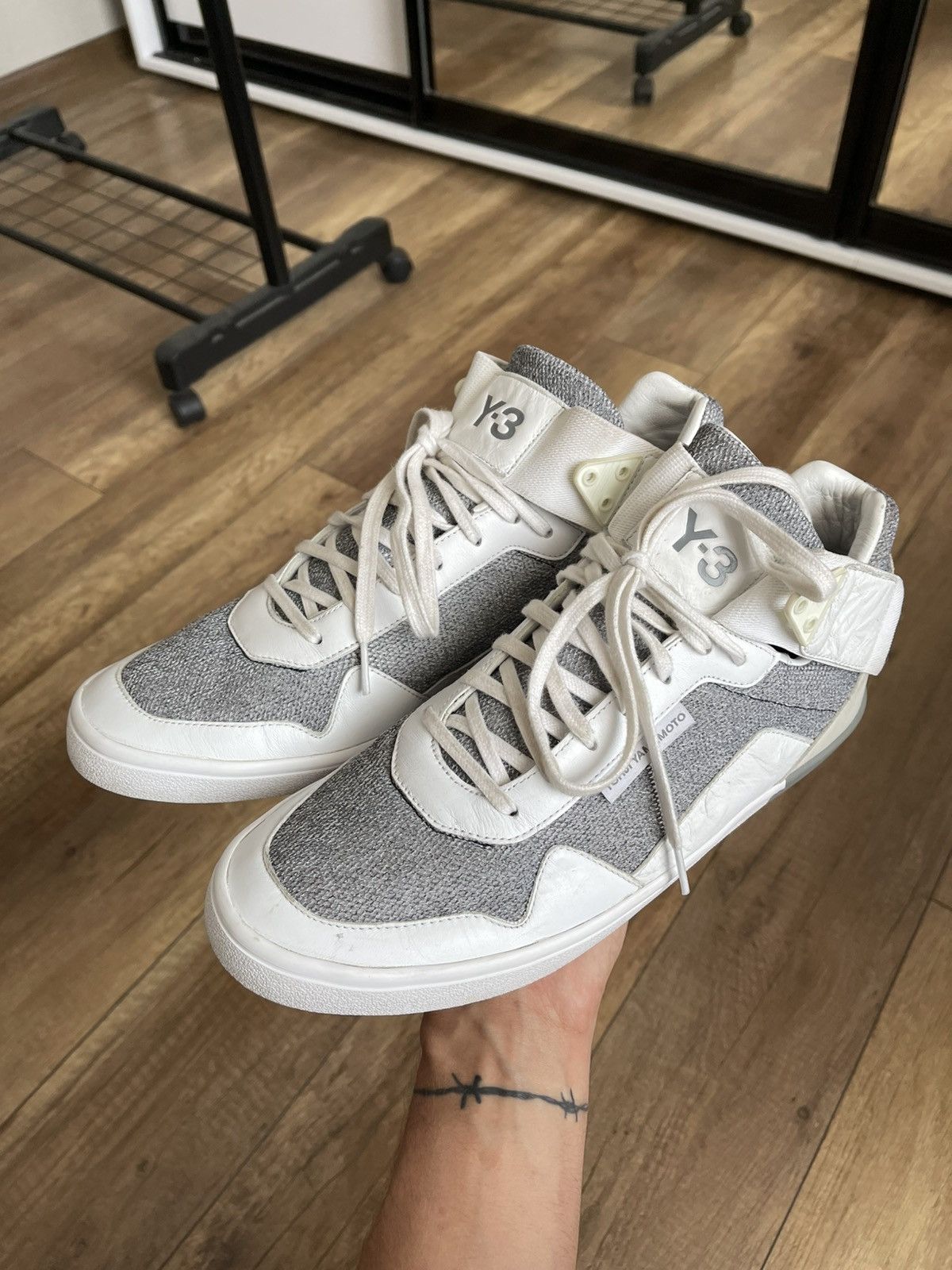Y-3 Y-3 Yohji Yamamoto Adidas High Top Sneakers Shoes Size US 10.5 / EU 43-44 - 3 Thumbnail