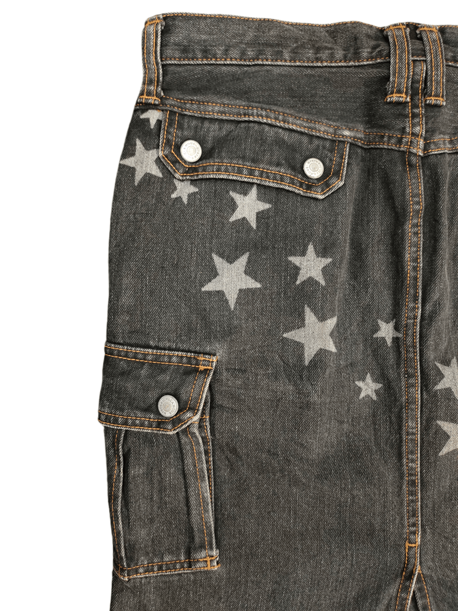 Hysteric Glamour Vintage 90s Hysteric Glamour Stars Cargo Denim Skirt Size 31" - 10 Thumbnail