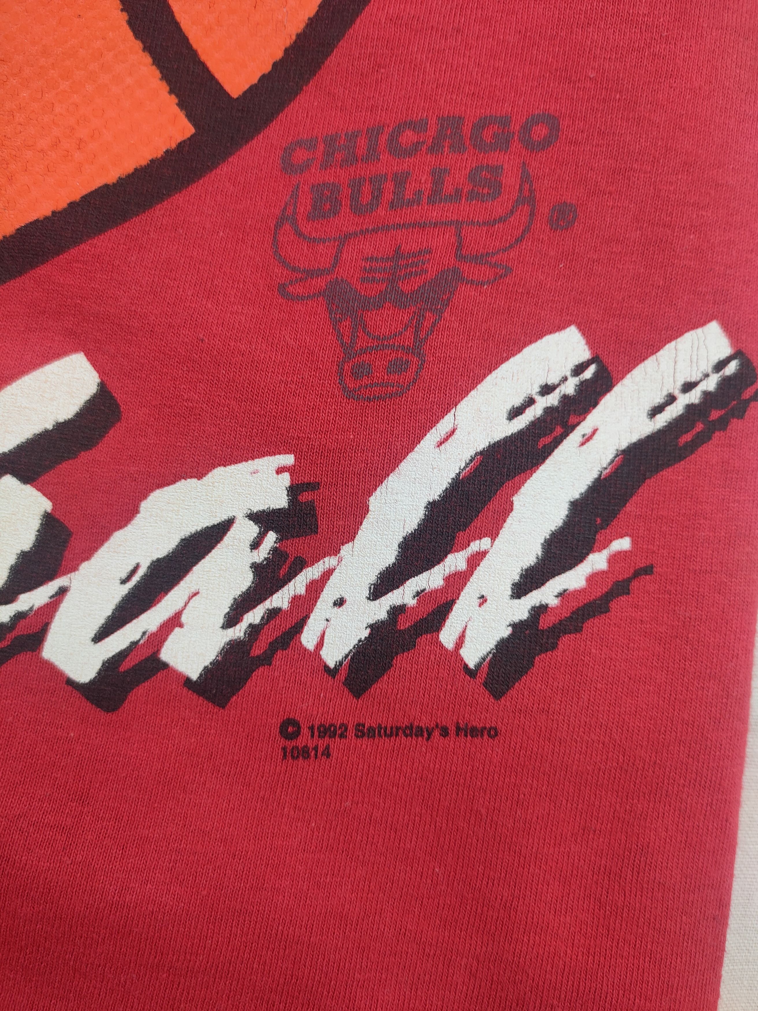 NBA Chicago Bulls Basketball T-Shirt Vintage NBA 1992 Cotton USA Size US L / EU 52-54 / 3 - 3 Thumbnail