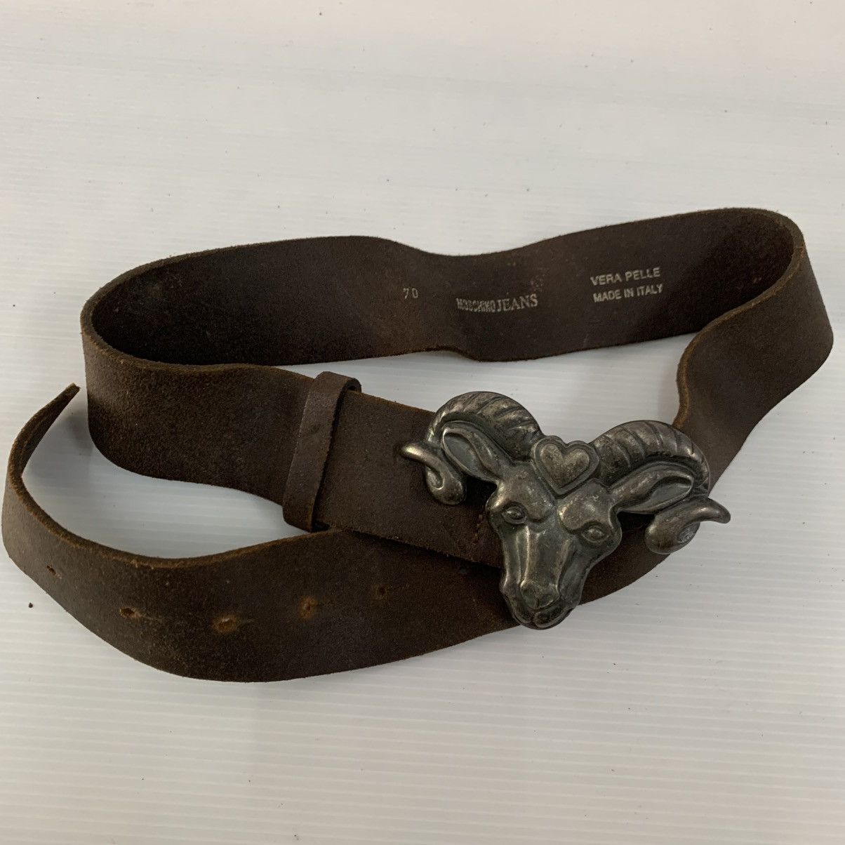 Moschino MOSCHINO LEATHER BELTS Size 34 - 6 Thumbnail