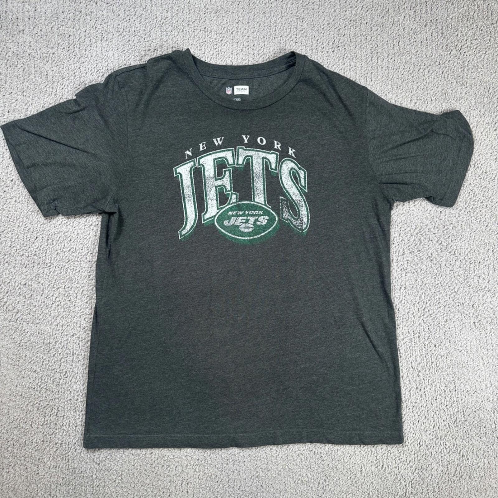 Other NFL New York Jets Team Apparel Men Gray Short Sleeve T Shirt Size US L / EU 52-54 / 3 - 5 Thumbnail