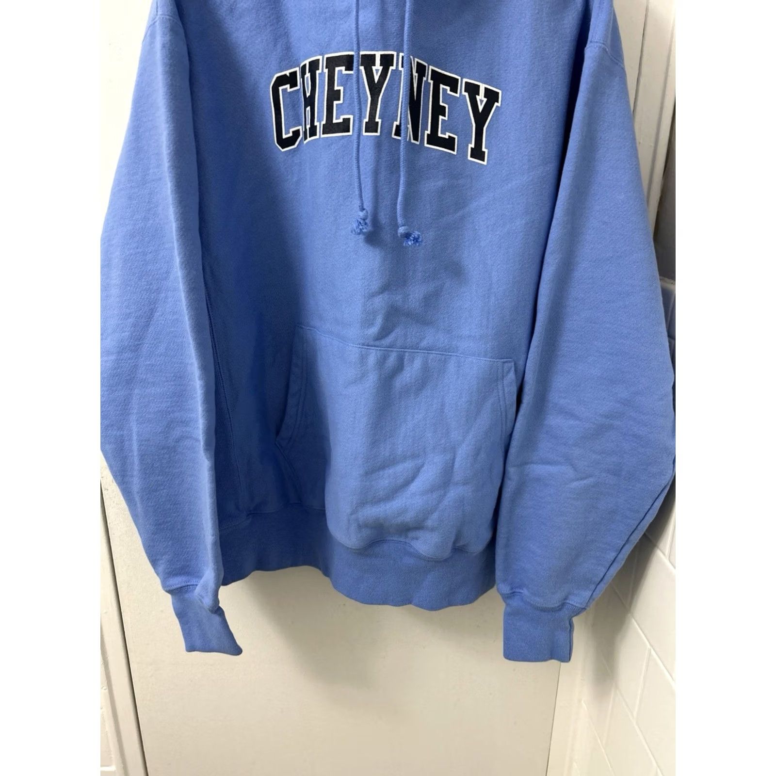 Champion Champion Reverse Weave Hoodie Mens Large Blue Cheyney College Logo Pullover Size US L / EU 52-54 / 3 - 3 Thumbnail
