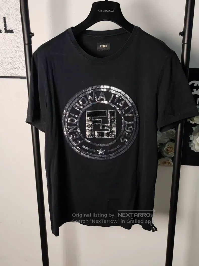 Fendi Fendi Sequined Short Sleeve Size US M / EU 48-50 / 2 - 1 Thumbnail