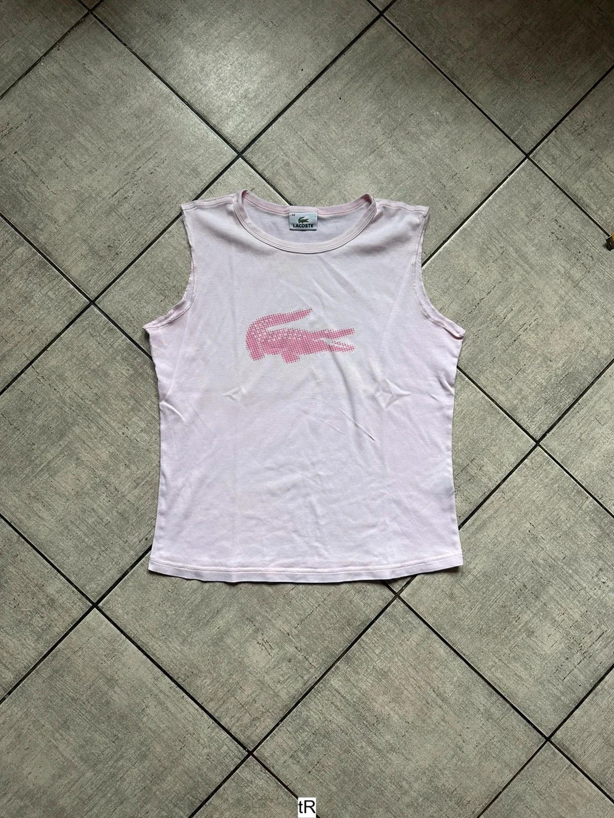 Lacoste Pink Tee Lacoste Tenis Old Money Style Big Logo Size L / US 10 / IT 46 - 1 Thumbnail