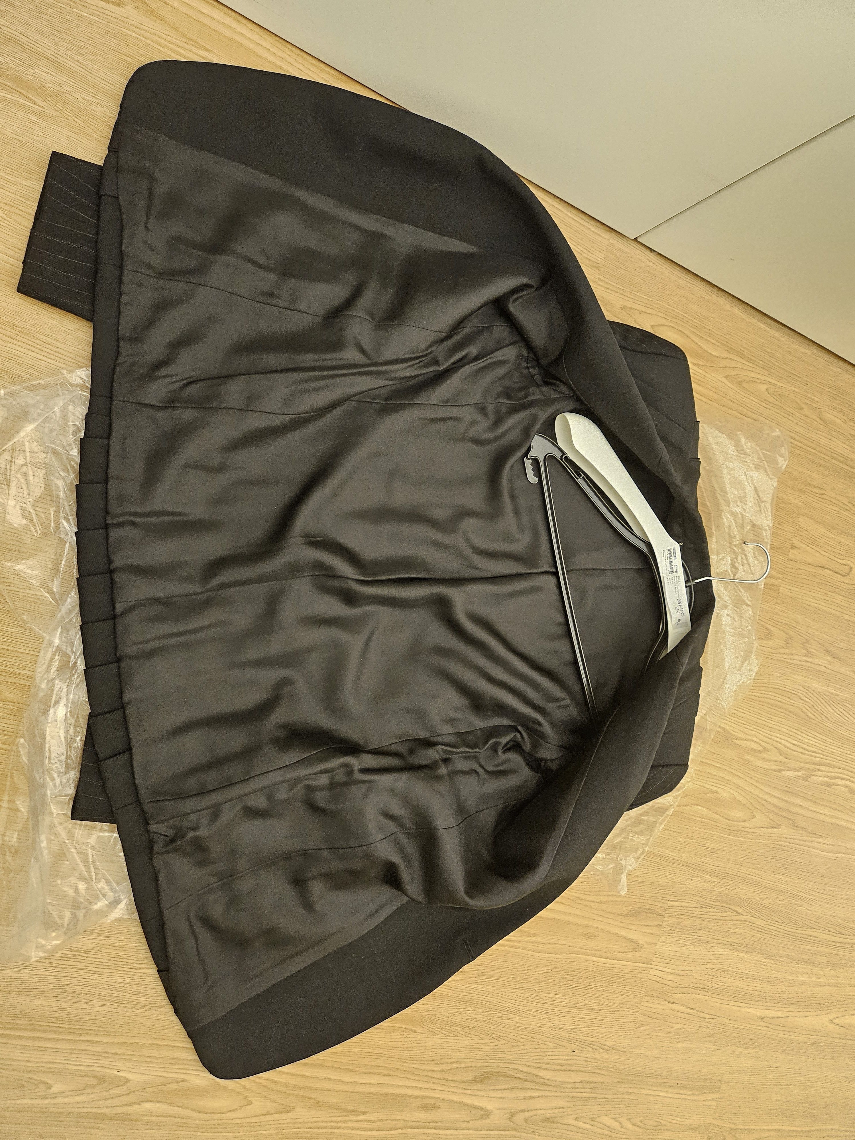 Saint Laurent Paris FW19 Runway Jacquard Pleated Striped Pinstriped Blazer Size 48S - 6 Thumbnail