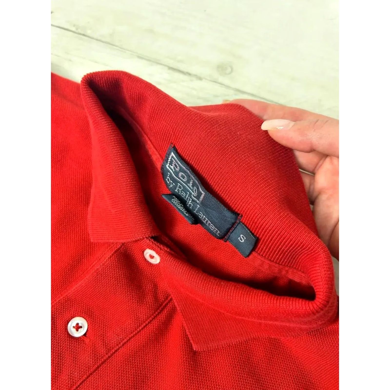 Polo Ralph Lauren VINTAGE Polo Ralph Lauren Big Pony Polo Shirt Long Sleeve Men Sz S RED Size US S / EU 44-46 / 1 - 4 Thumbnail