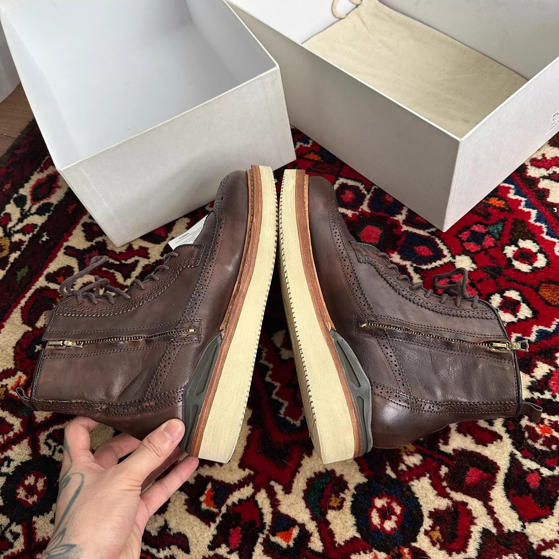 Visvim visvim 12AW PATRICIAN DK.BROWN 8 Brogue Boot Size US 8 / EU 41 - 5 Thumbnail