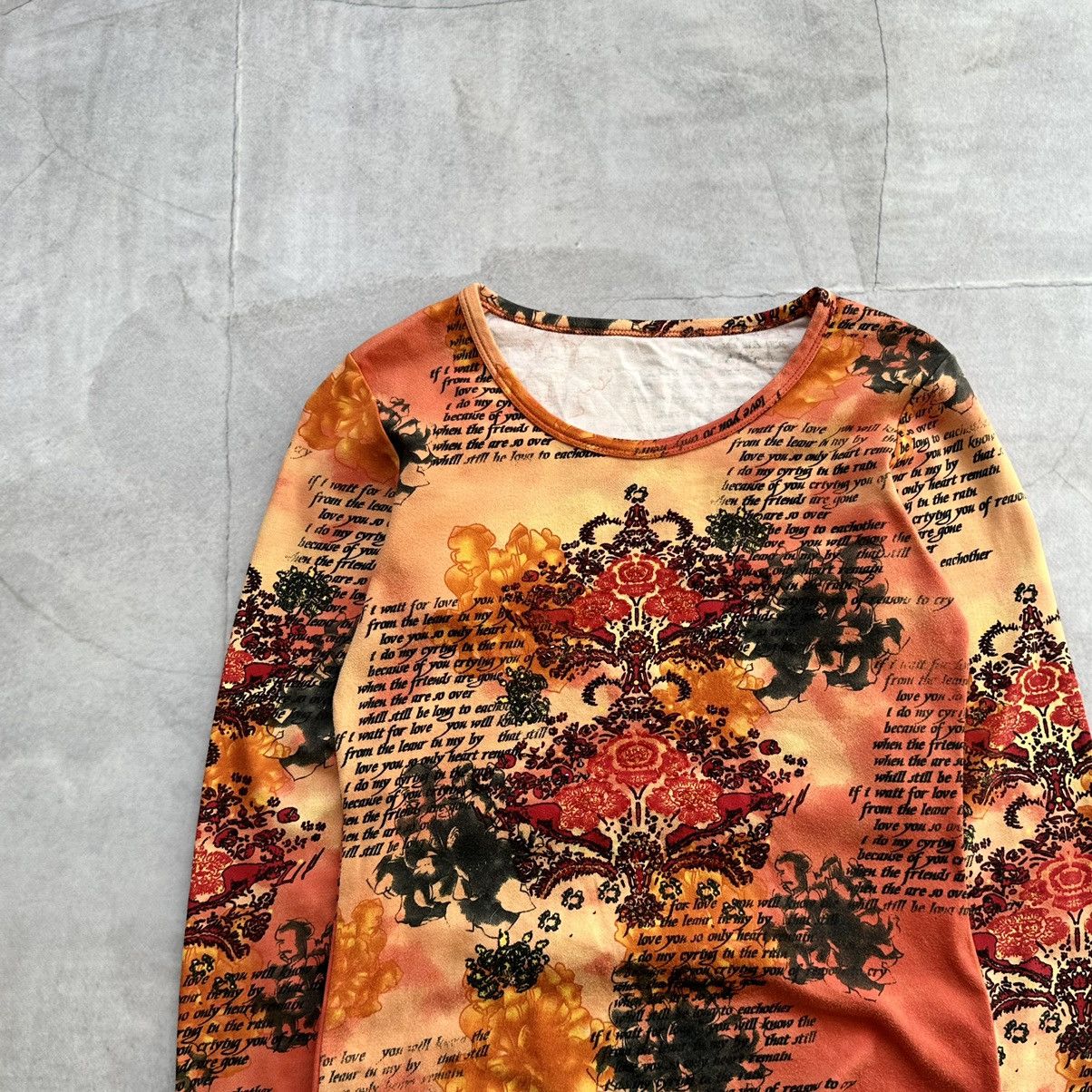 Hysteric Glamour × Undercover 00s Jean Paul Gaultier Style Long Sleeve T Shirt Tee Y2K JPG Size S / US 4 / IT 40 - 6 Thumbnail