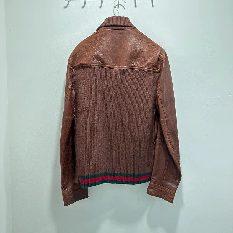 Gucci Gucci Brown leather button coat 2501-Nextarrow Size US M / EU 48-50 / 2 - 2 Thumbnail