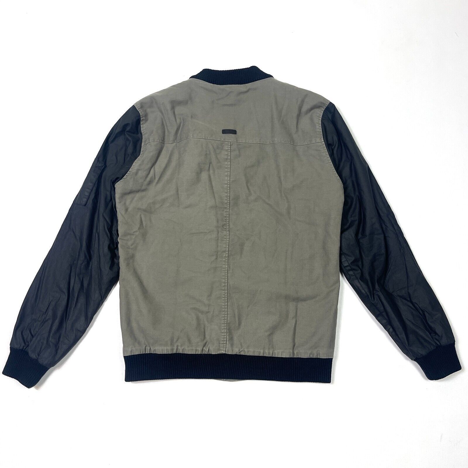 KREW Kr3w Olive Green Black Bomber Varsity Jacket size Large L Size US L / EU 52-54 / 3 - 7 Thumbnail