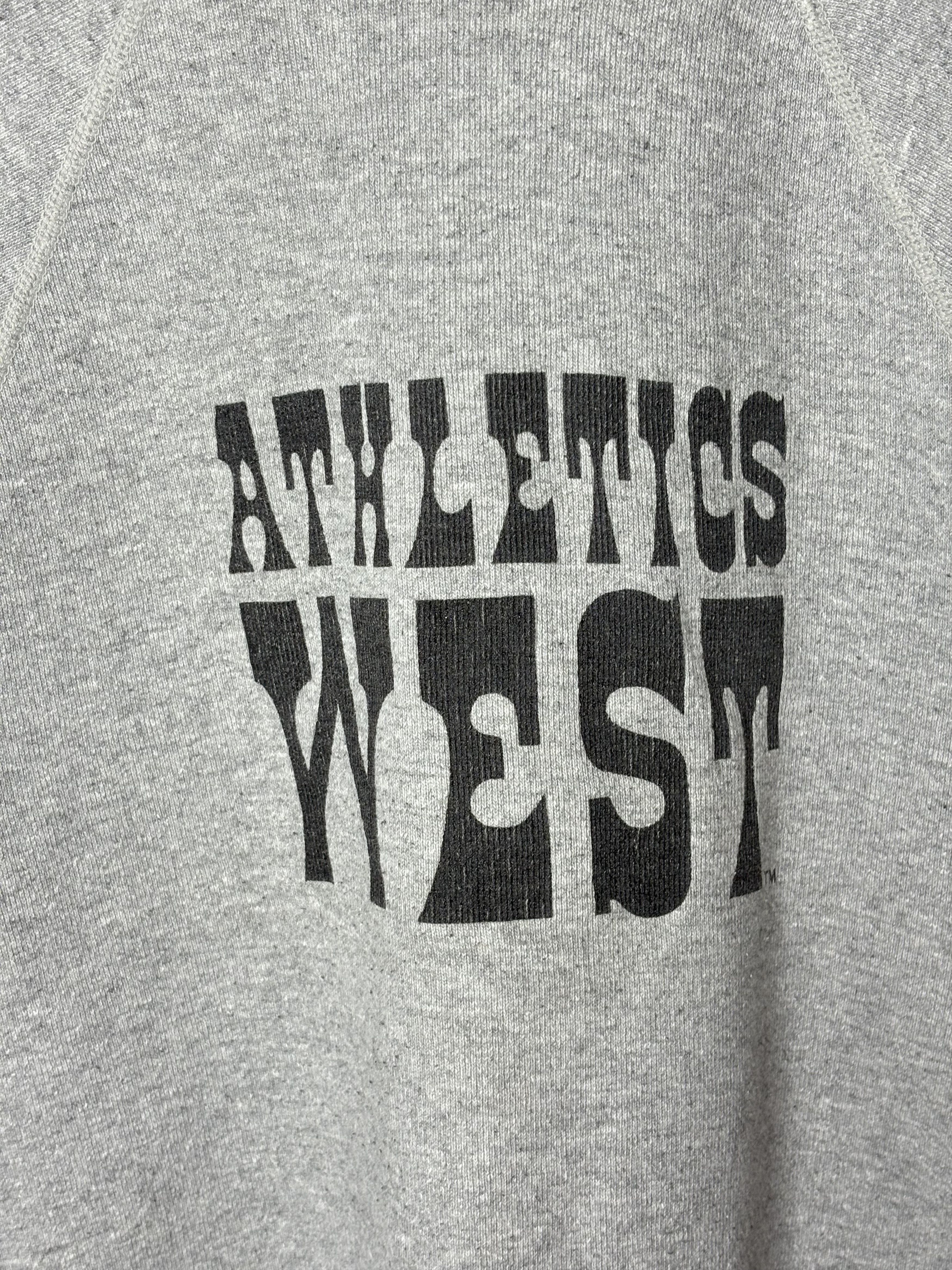 Nike VINTAGE 70s Nike Athletics West Crewneck Sweatshirt L Gray Size US M / EU 48-50 / 2 - 9 Thumbnail