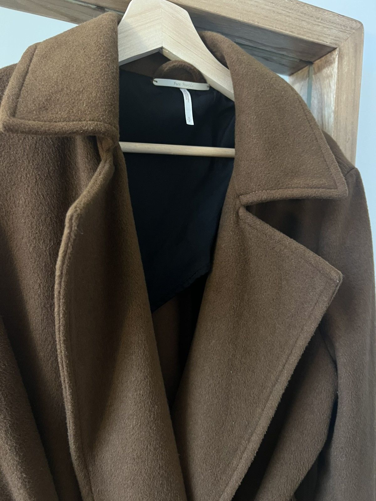 Free People Free people Classic Brown Belted Coat – Timeless & Minimal Size XS / US 0-2 / IT 36-38 - 2 Thumbnail