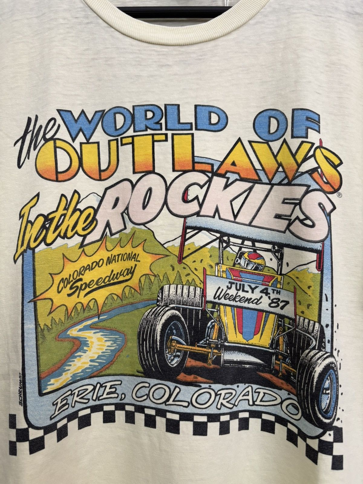 Vintage VINTAGE 1987 World of Outlaws Sprint Car Size US L / EU 52-54 / 3 - 3 Thumbnail