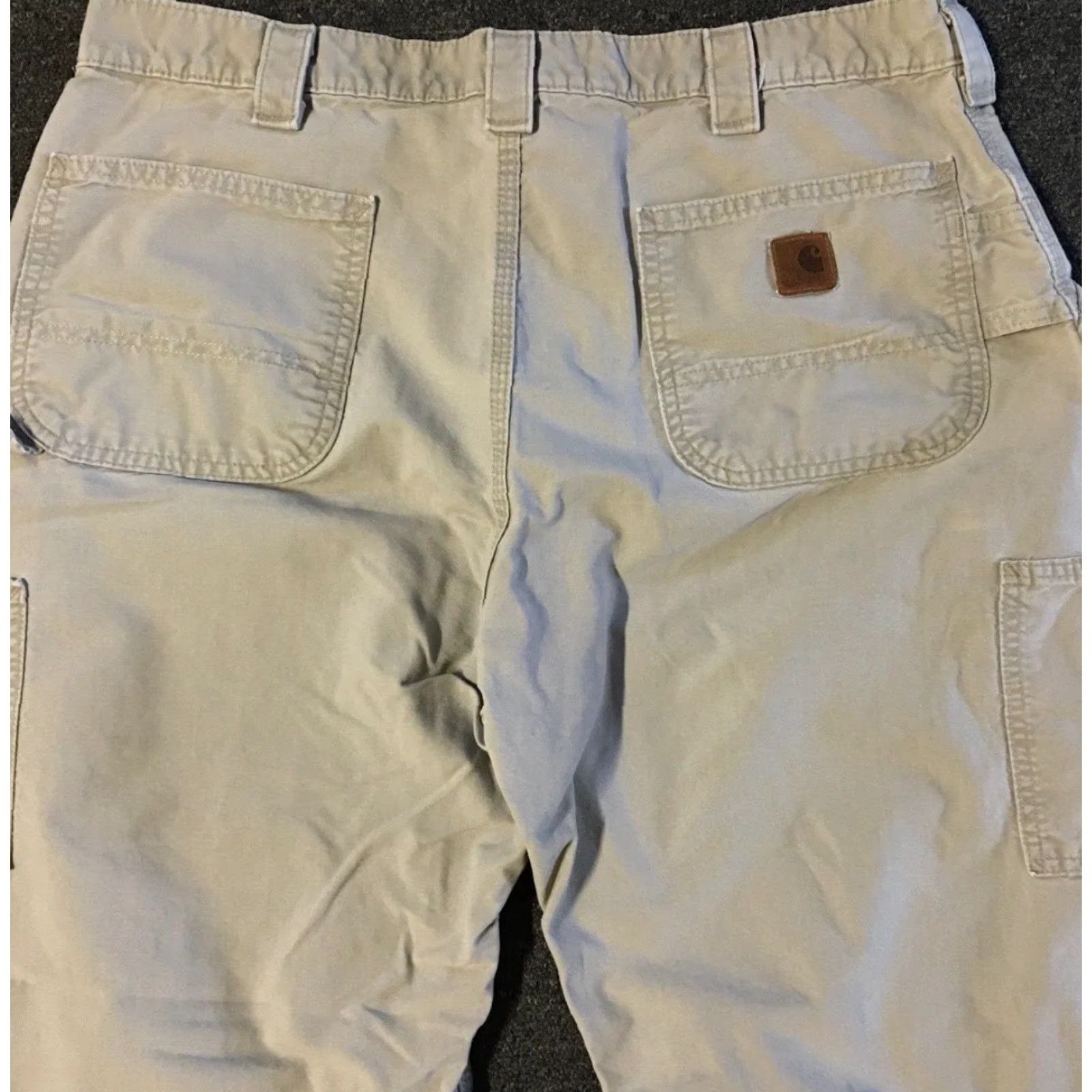 Carhartt VINTAGE Carhartt Pants B151 Tan Faded 38 29 Inseam Carpenter Trucker Grunge Punk Skate 90s Mens Beige 80s 90s Biker Rock Retro Thick Casual Workwear Size US 38 / EU 54 - 4 Thumbnail