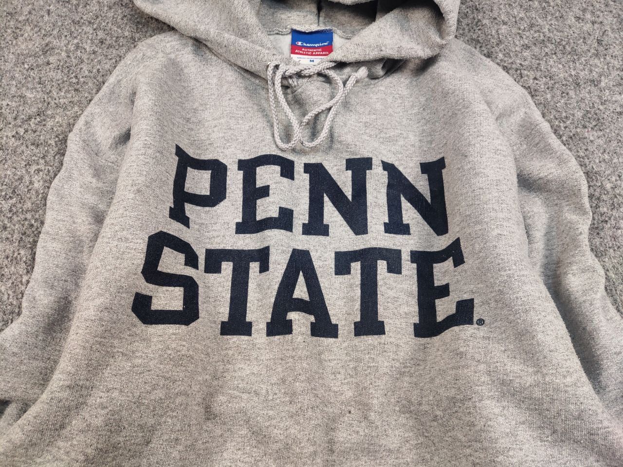 Champion Vintage 90's Champion Penn State Logo Gray Blank Hoodie Size US M / EU 48-50 / 2 - 11 Thumbnail