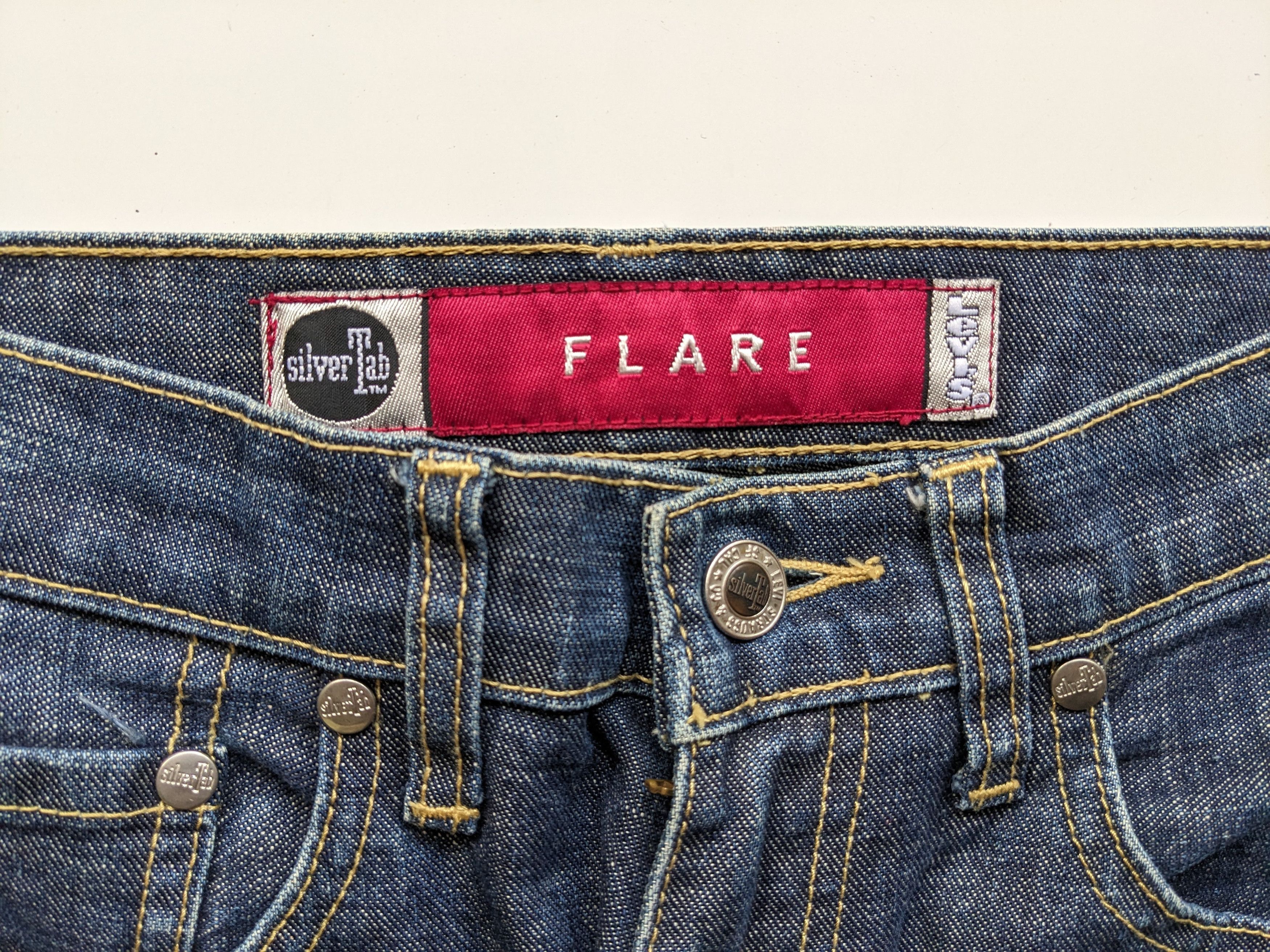 If Six Was Nine × Levi's × Vintage Vintage Levi's Silvertab flare jeans Size 27" / US 4 / IT 40 - 4 Thumbnail