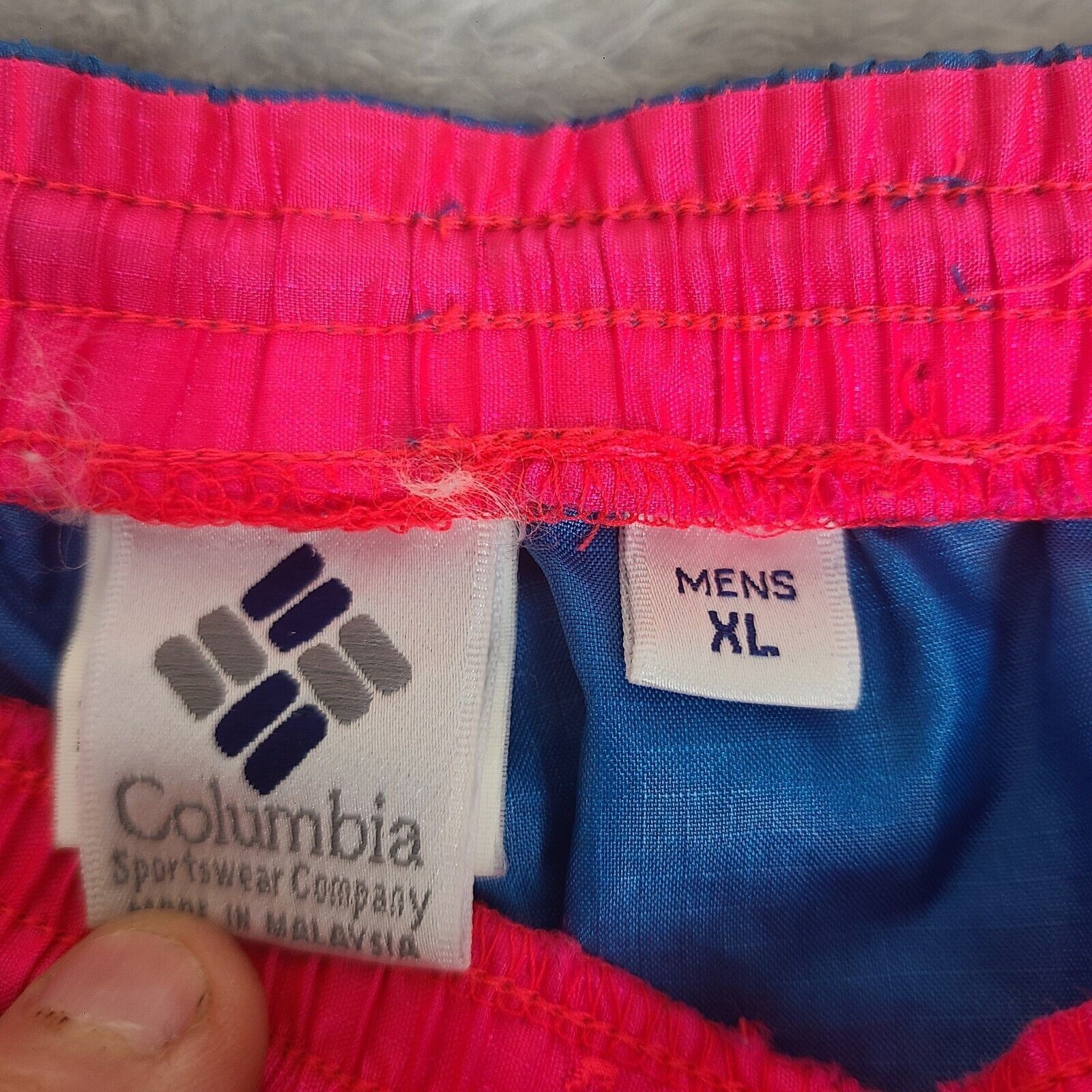 Columbia Vintage Men's Size XL Columbia Gorge Pants Neon Blue Green S Size US 37 - 2 Thumbnail