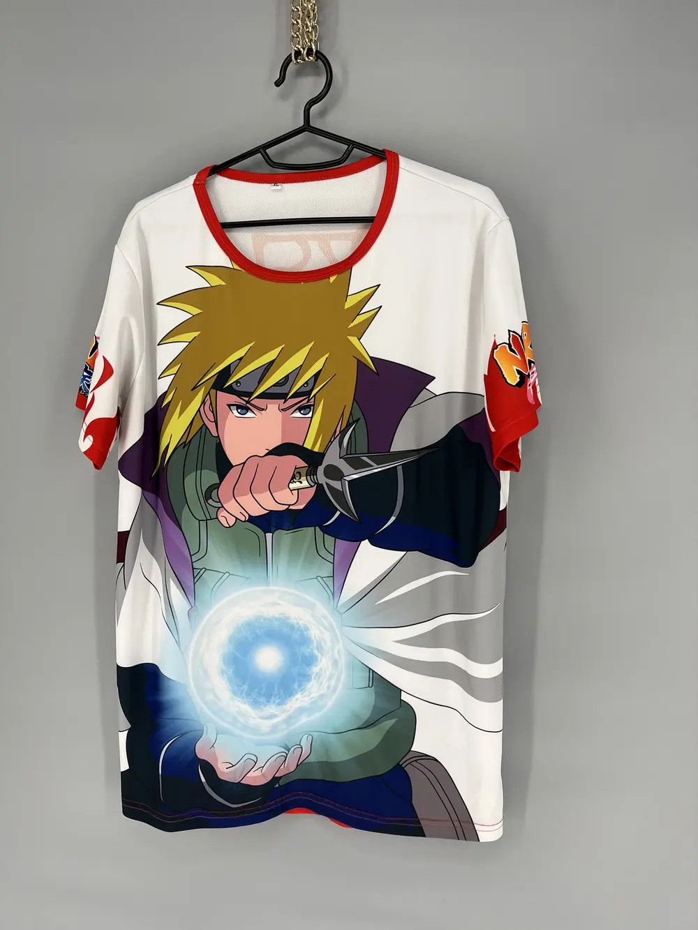 Anime × Sci-Fi Fantasy × Vintage Vintage Y2K Naruto Anime Manga Hall T-shirt 4 Hokage Size US XL / EU 56 / 4 - 3 Thumbnail