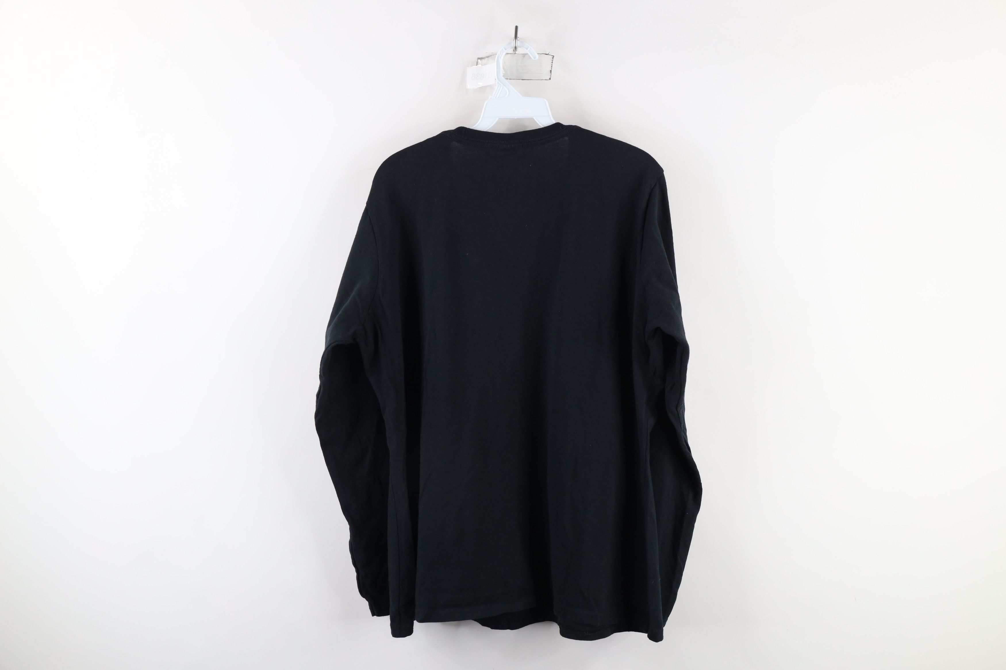 Vintage Vintage 90s Streetwear Long Sleeve T-Shirt Black Cotton Size US XL / EU 56 / 4 - 6 Thumbnail