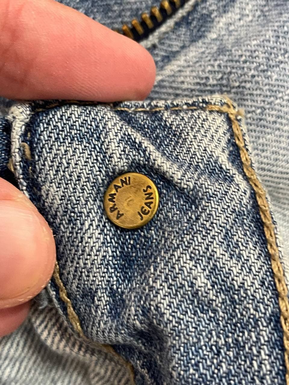 Armani Deconstruct Vintage Armani Jeans Rare Design Size US 33 - 6 Thumbnail