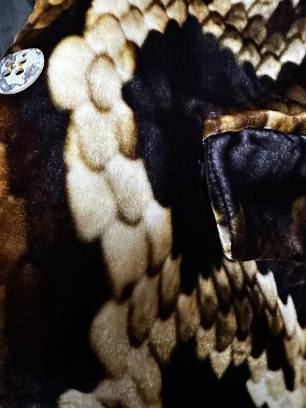 The People Of The Labyrinths Velvet blazer with animal print Size S / US 4 / IT 40 - 2 Thumbnail