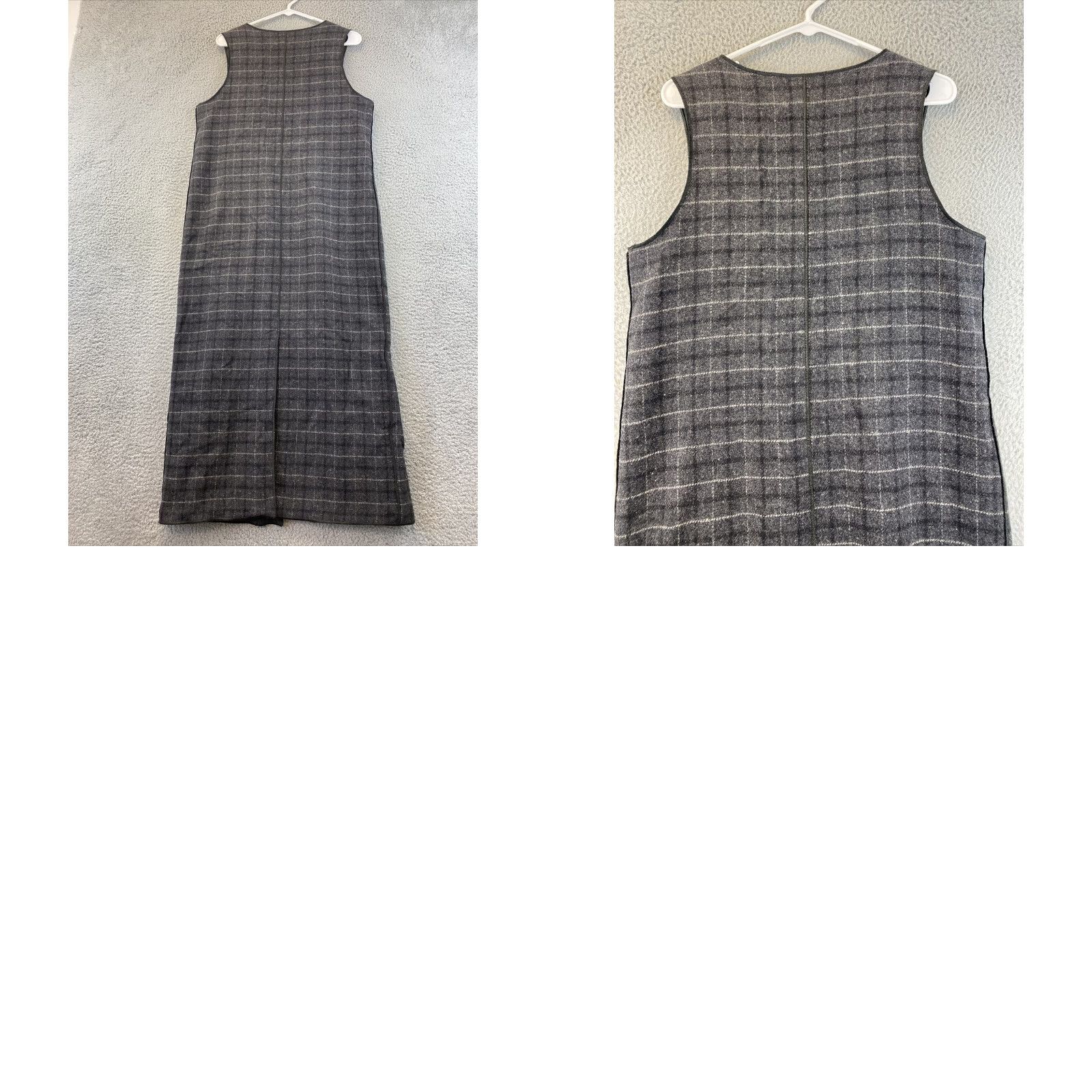 Vintage VINTAGE Harve Benard Casual Sleeveless Dress Size 10 Gray Black Plaid Wool Long Womens Size L / US 10 / IT 46 - 8 Thumbnail