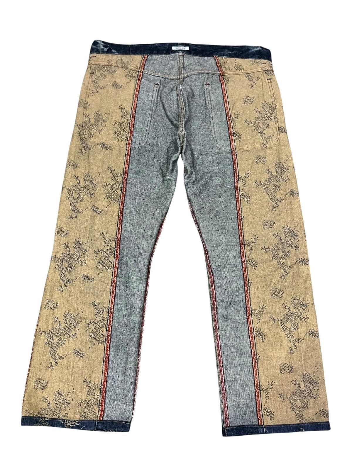 Eternal RARE! Eternal Kura Dragon Jacquard Denim Made in Japan Size US 36 / EU 52 - 4 Thumbnail