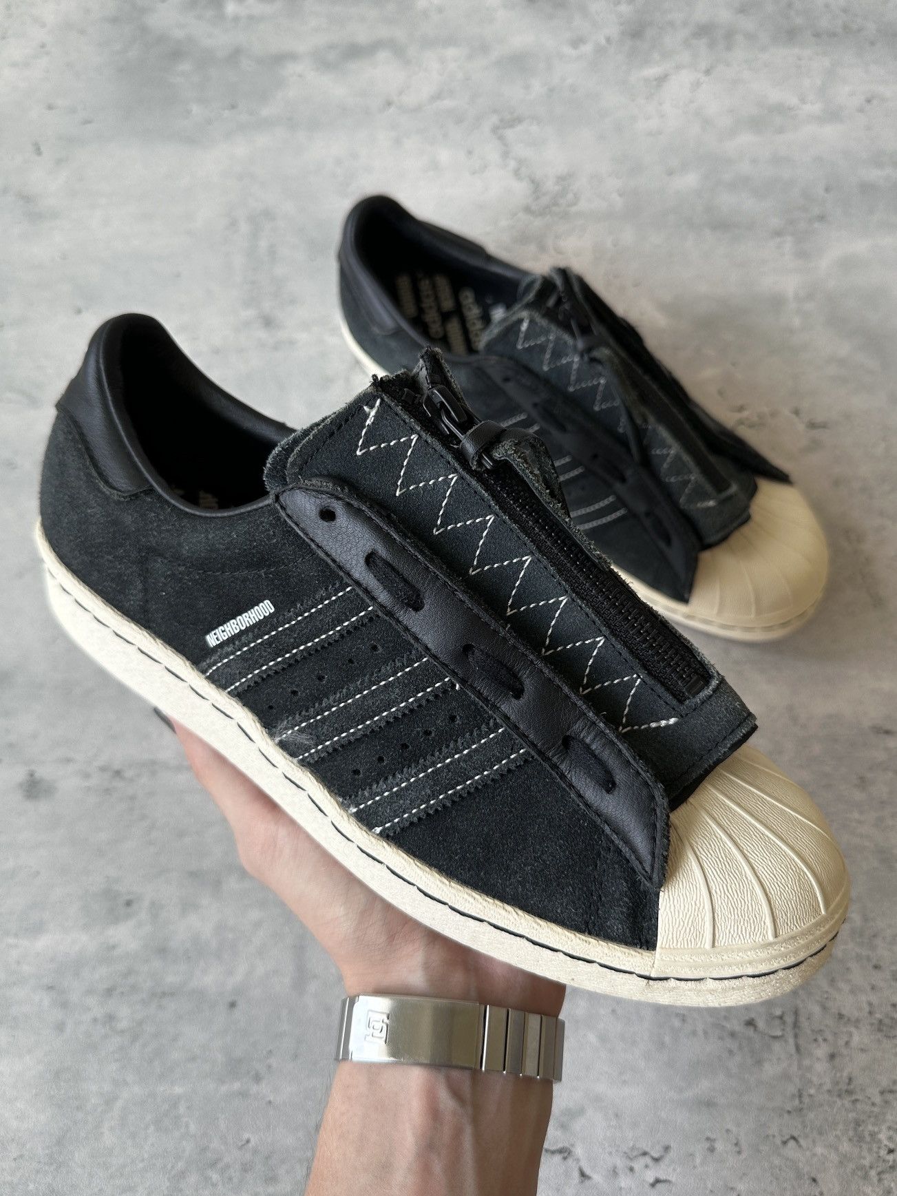 Adidas  Neighborhood ADIDAS  NEIGHBORHOOD NH SHELLTOE SUPERSTAR SHOES |  Grailed