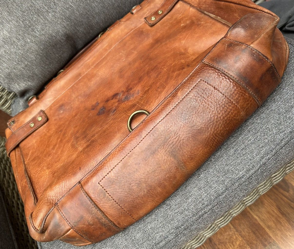 Handmade × Officine Creative Officine Creative Leather Briefcase Messenger (Much Worn) Size ONE SIZE - 11 Thumbnail