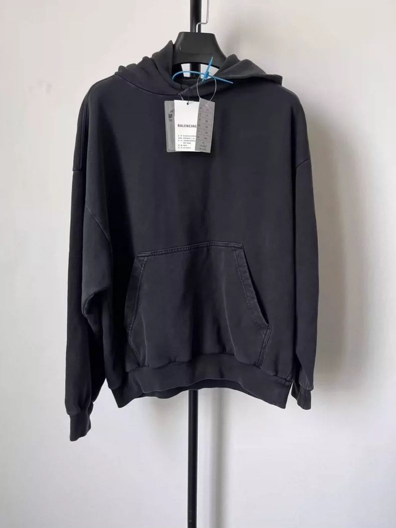 Balenciaga Balenciaga Monogrammed printed casual hooded pullover long Size US XXS / EU 40 - 2 Thumbnail