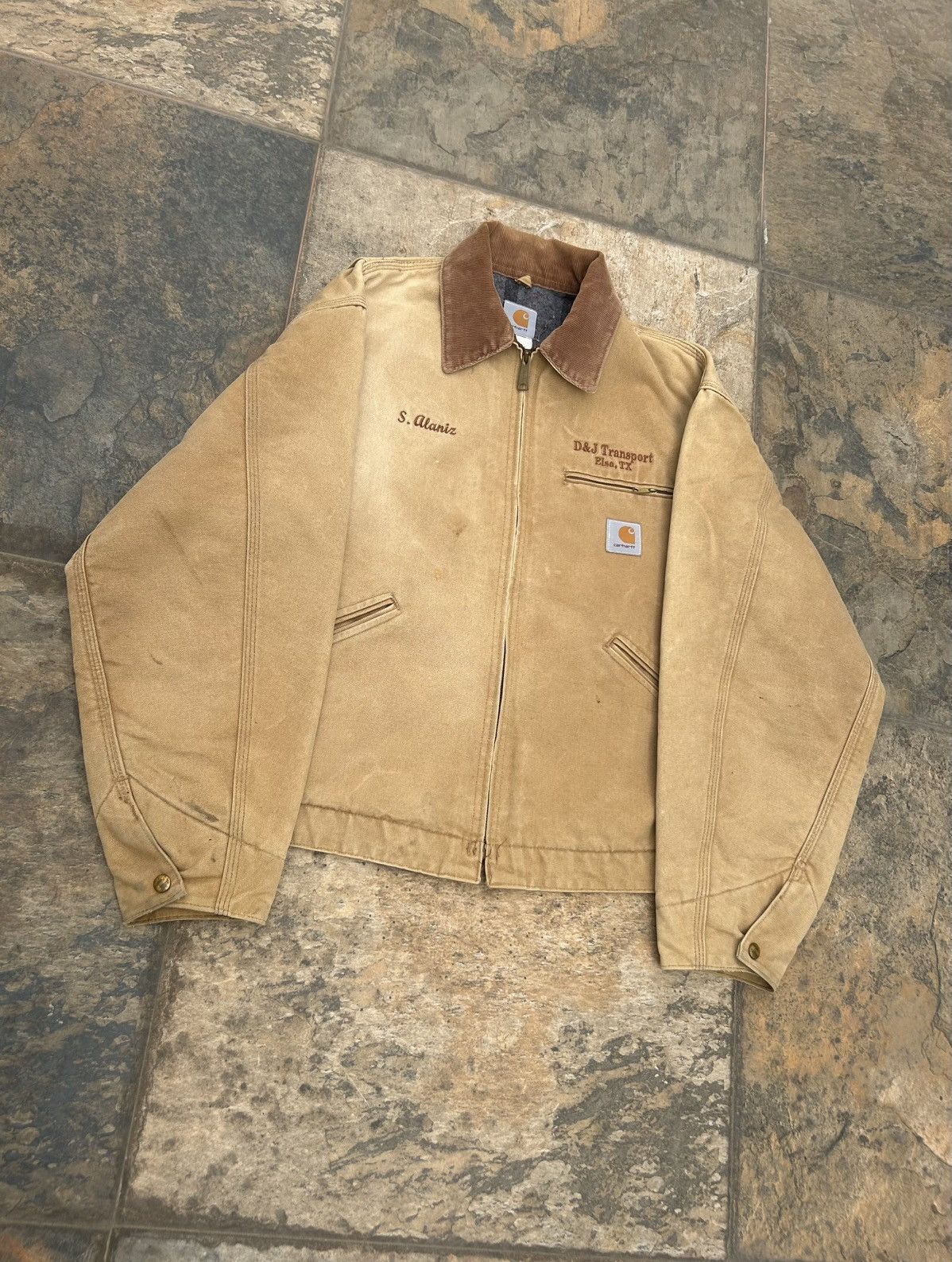Carhartt × Japanese Brand × Vintage Carhartt Detroit Jacket BIG LOGO Size US XL / EU 56 / 4 - 9 Thumbnail