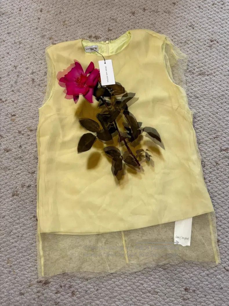 Dries Van Noten Dries Van Noten size:36 Garden Series Show Silk Top Size S / US 4 / IT 40 - 3 Thumbnail