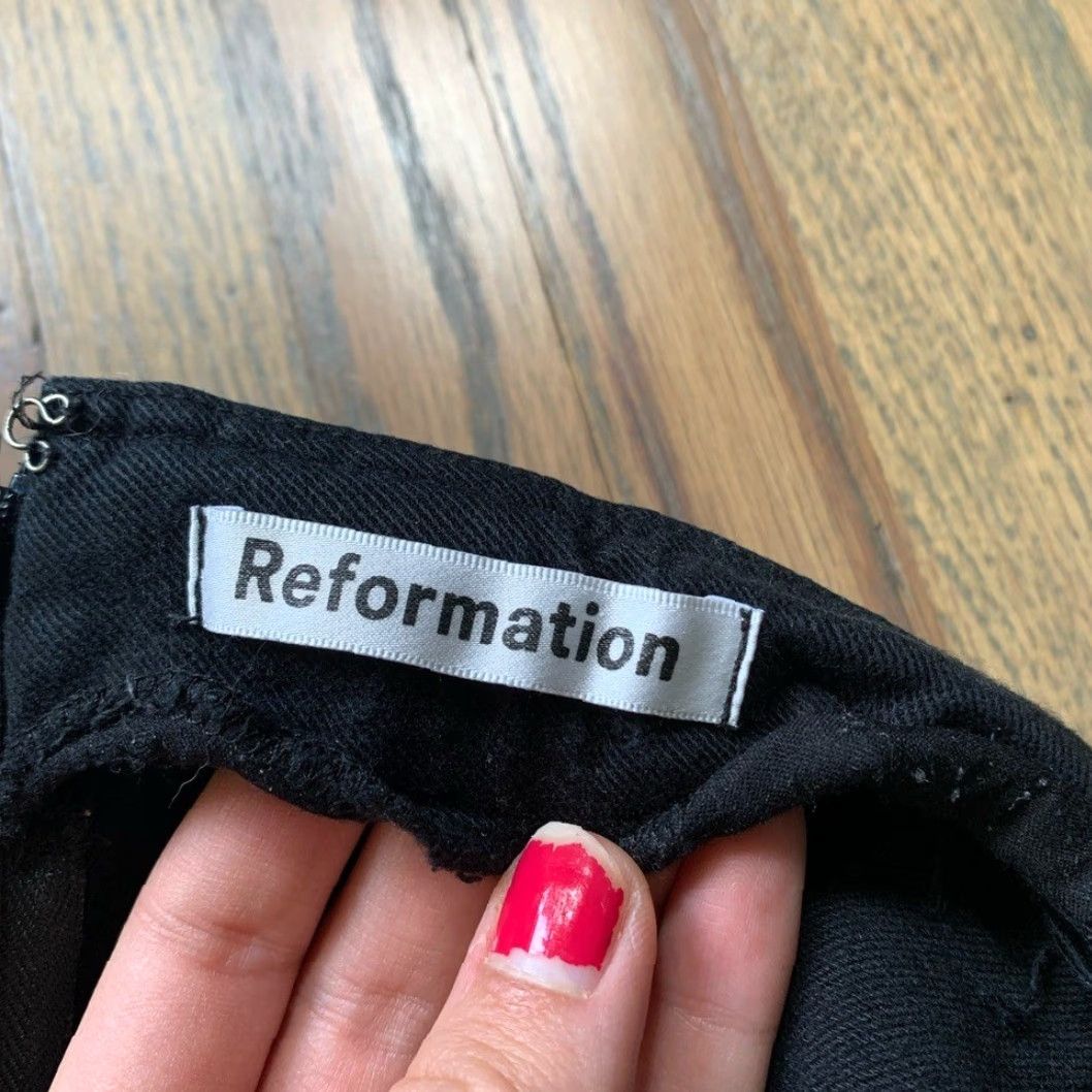 Reformation Reformation Black Pants 4 Size 27" / US 4 / IT 40 - 3 Thumbnail
