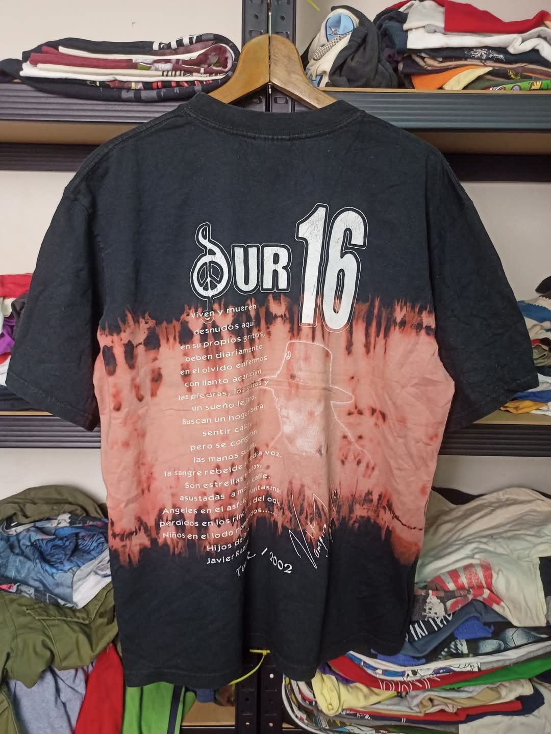 Band Tees Vintage Band Sur 16 Tour 02 Acid Wash Signature Embroidery Size US XL / EU 56 / 4 - 6 Thumbnail